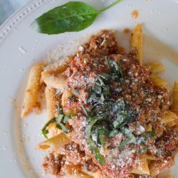 Penne with Meat Sauce