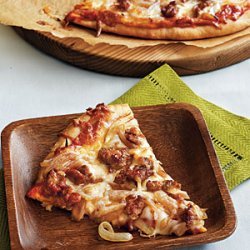 Caramelized Onion and Turkey Sausage Pizza