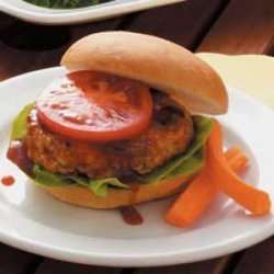 Barbecued Mushroom-Turkey Burgers