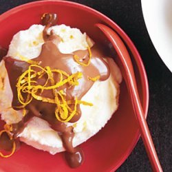 Chocolate-Orange Sauce Sundaes