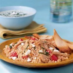 Couscous Salad with Chicken, Tomato, and Basil