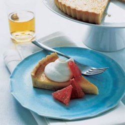 Creamy Pink Grapefruit Tart