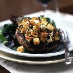 Portobello Mushrooms with Mediterranean Stuffing