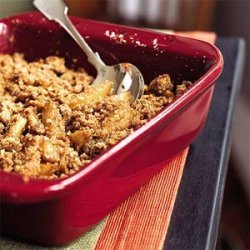 Brandied Caramel-Apple Crumble