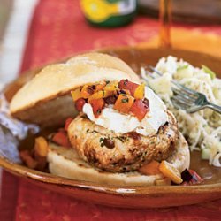 Turkey Burgers with Goat Cheese