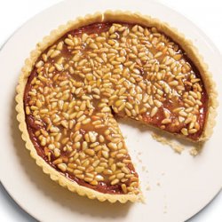 Quince Tart with Pine Nut Caramel Glaze