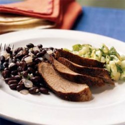 Cumin-Spiced Pork with Avocado-Tomatillo Salsa