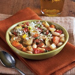 White Bean, Artichoke, and Chard Ragout