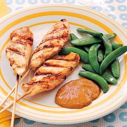 Chicken Skewers with Peanut Sauce