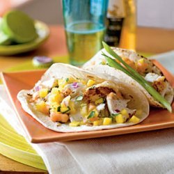 Smoked Fish Tacos with Caribbean Salsa