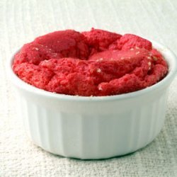 Beet Souffle with Lemony Horseradish Crème Fraîche