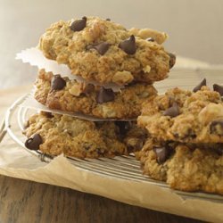 Banana-Oatmeal-Chocolate Chip Cookies