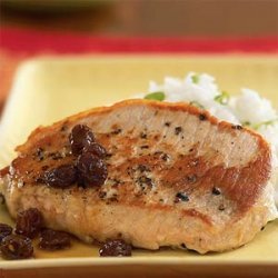 Pork with Port Wine and Raisin Sauce