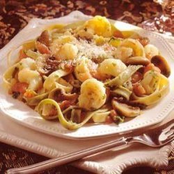 Fettuccine with herbed Shrimp