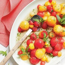 Tipsy Red-and-Yellow Watermelon Salad