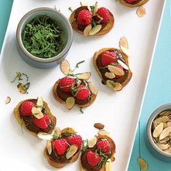 Chocolate Raspberry Bruschetta