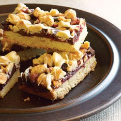 Cran-Raspberry Streusel Bars