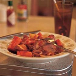 Onion-Smothered Roast Brisket and Vegetables