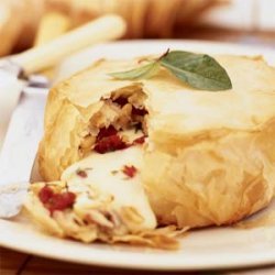 Filo-wrapped Brie