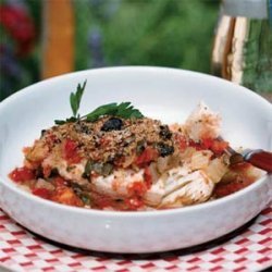 Oven-Poached Halibut Provençale