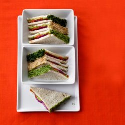 Smoked Salmon-Wasabi Tea Sandwiches