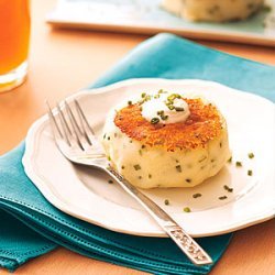 Sour Cream-Chive Potato Cakes