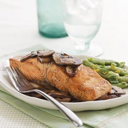 Teriyaki Salmon with Mushrooms