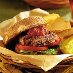 Bean Burgers with Adobo Mayonnaise