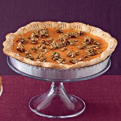 Sweet Potato Pie with Pumpkinseed Crunch