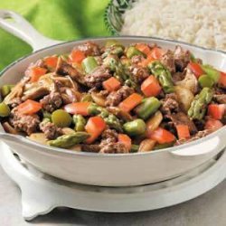 Asparagus Beef Stir-Fry (tomato)