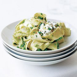 Pasta with Smashed Peas