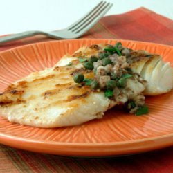 Grilled Halibut with Lemon-Caper Vinaigrette