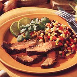 Grilled Flank Steak with Corn Salsa