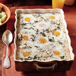 Grits-and-Greens Breakfast Bake