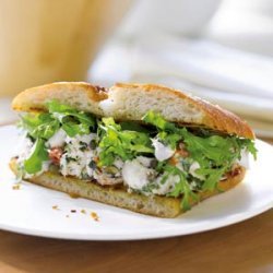 Mediterranean Halibut Sandwiches