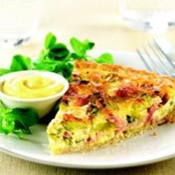Leek and Bacon Quiche with Maille(R) Dijon Originale Mustard