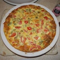 Quiche with Kale, Tomato, and Leek