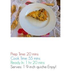 Low Carb and Gluten Free Quiche Lorraine