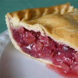 Fresh Rhubarb Pie