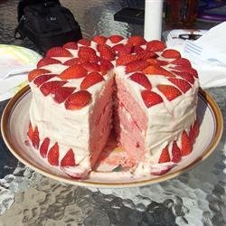 Strawberries and Cream Cake