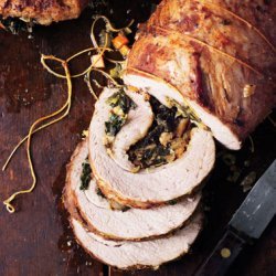 Chard and Mushroom-Stuffed Breast of Veal