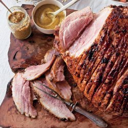 Holiday Ham with Riesling and Mustard