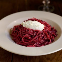 Farro Spaghetti, Beets, Brown Butter, Poppy Seeds