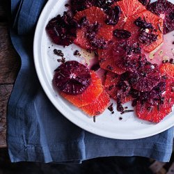 Citrus Salad with Fried Rosemary and Olives