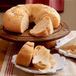 Rosemary-Semolina Round with Sesame and Sea Salt