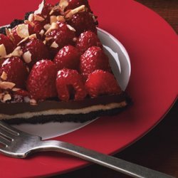 Chocolate, Almond, and Raspberry Tart