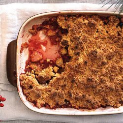 Apple-Cranberry Crisp with Polenta Streusel Topping