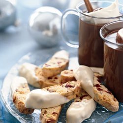 Pistachio, Raspberry, and White Chocolate Biscotti