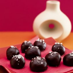 Caramel-Dark Chocolate Truffles with Fleur de Sel