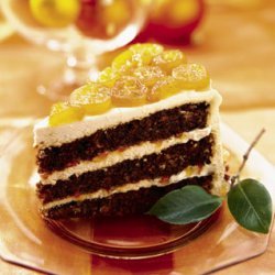 Gingerbread Layer Cake with Candied Kumquats